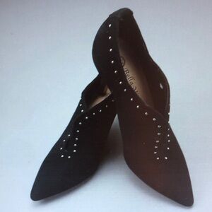 Black Studded Flats